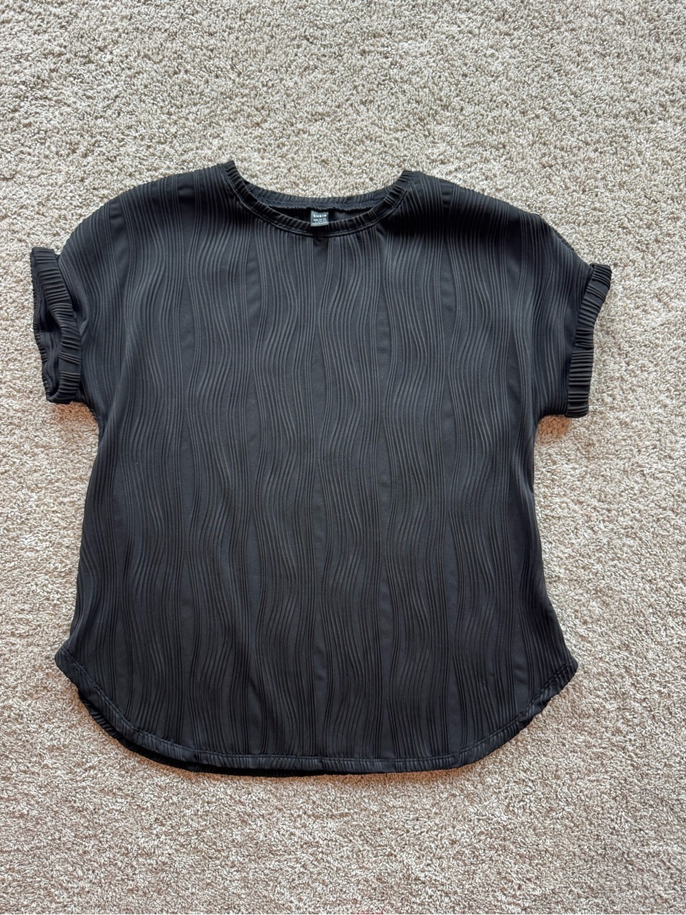 Maternity Top Bundle Large Dressy Maternity Shirts Black Striped & Solid Shirt - Picture 2 of 10